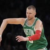 Kristaps Porzingis et les Celtics sur un nuage. KEYSTONE/AP/Ryan Sun